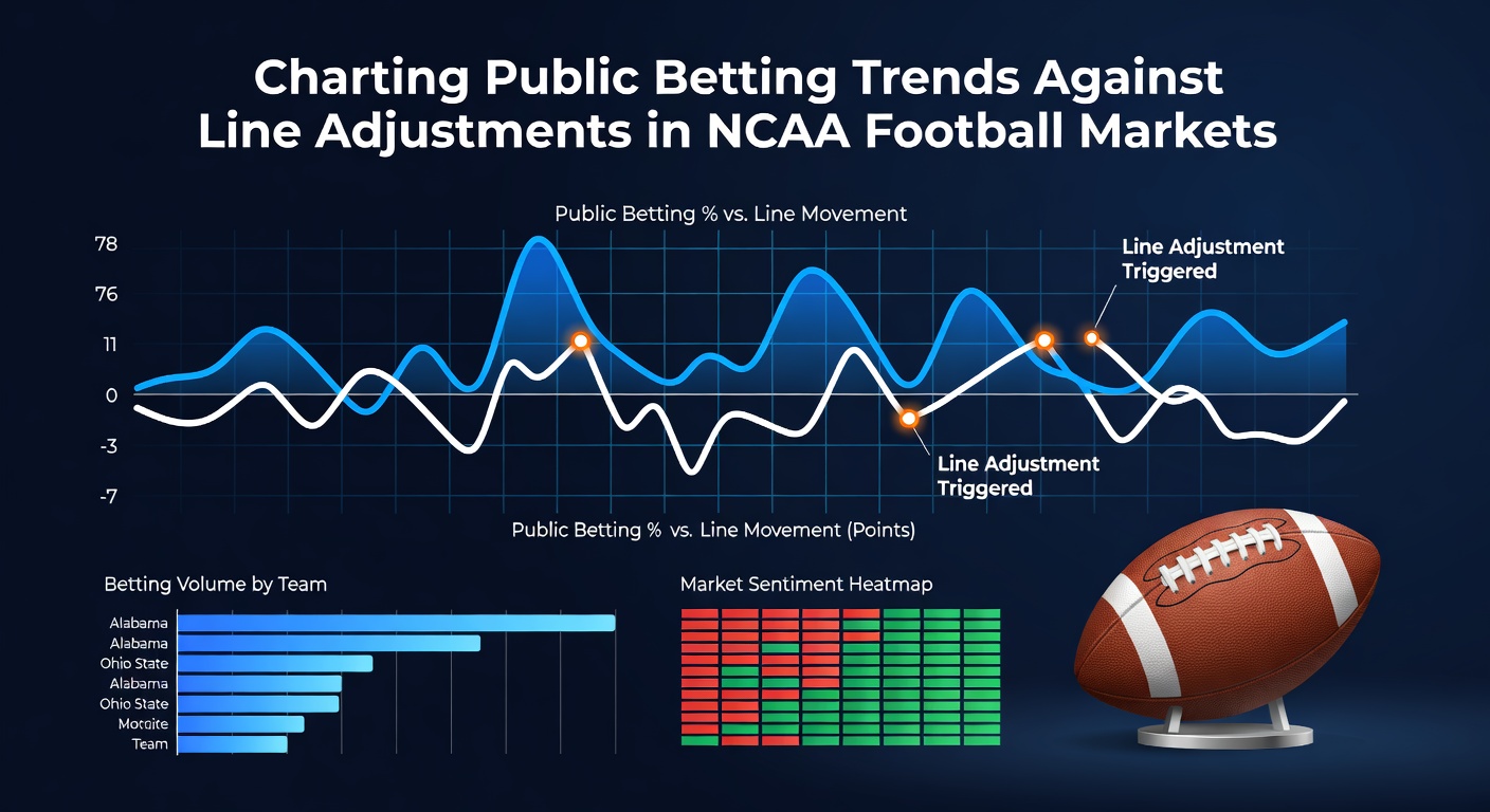 Analyse von Wetttrends und Linienbewegungen in NCAA-Football-Märkten