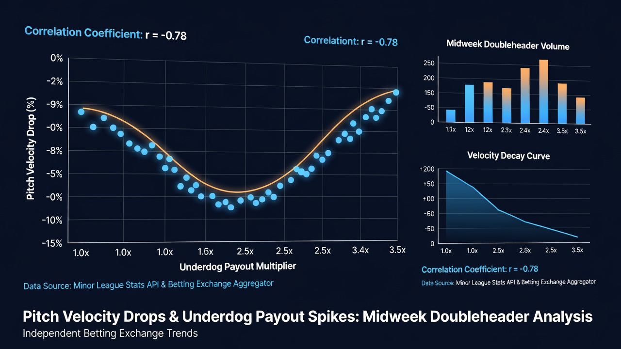 Analyse von Pitch-Geschwindigkeitsdaten in Minor League Baseball Spielen mit Fokus auf Doubleheaders und Wettmarktbewegungen
