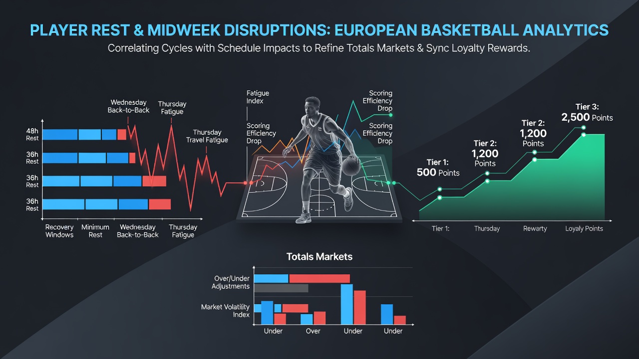 Analyse von Ruhezyklen und Spielplanstörungen in europäischen Basketballligen mit Fokus auf Totals-Märkte und Treuebelohnungen