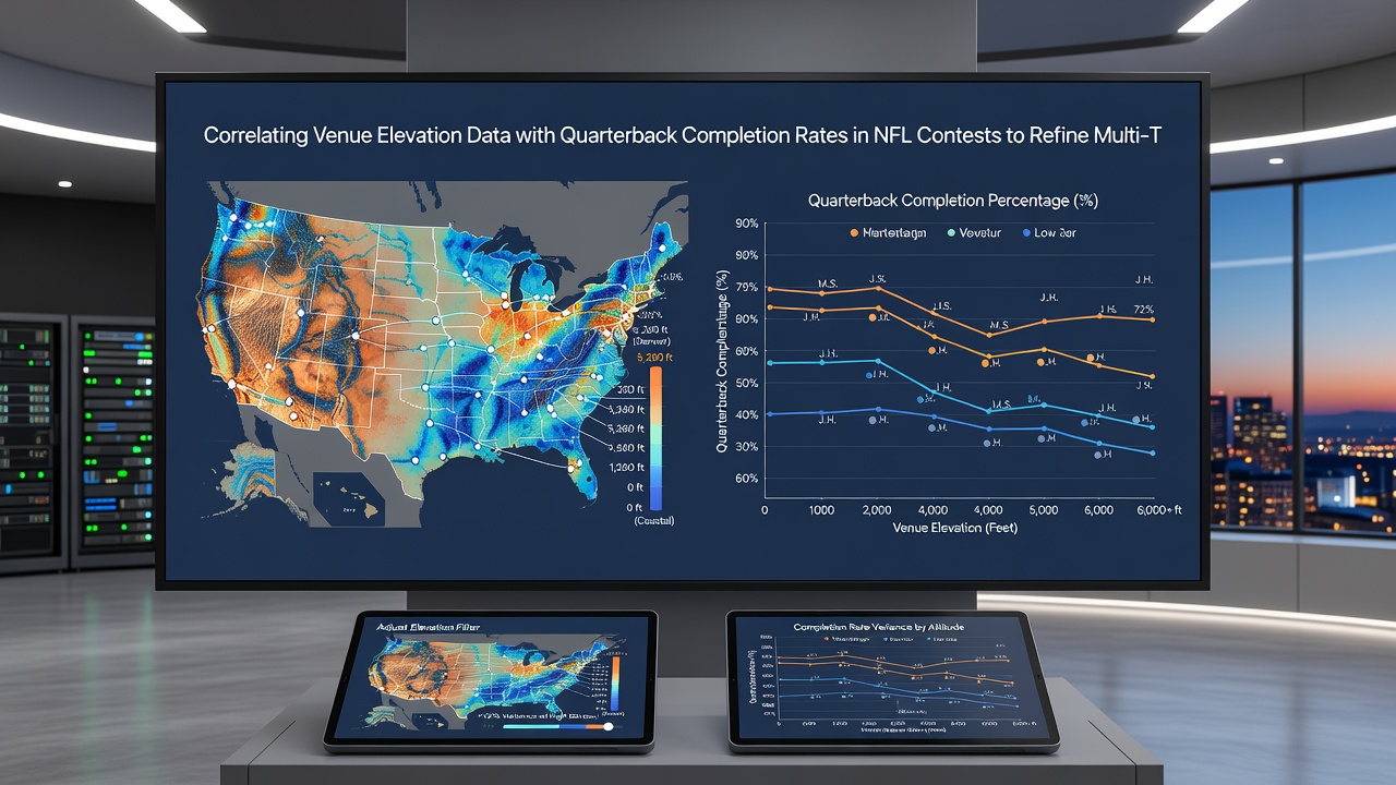 Datenvisualisierung von Elevationseffekten auf NFL-Passstatistiken
