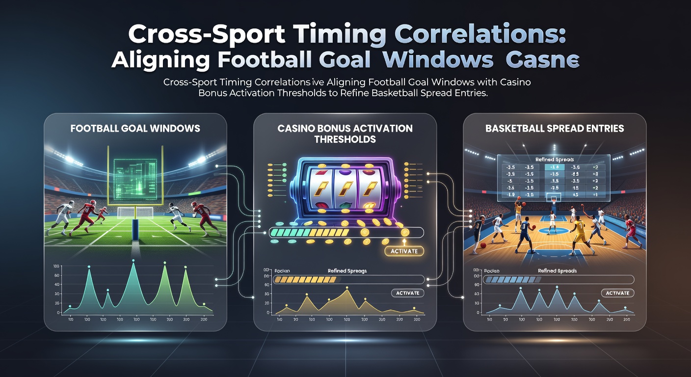 Diagramm zeigt Timing-Korrelationen zwischen Fußball-Toren und Casino-Bonus-Aktivierungen für Basketball-Spread-Strategien