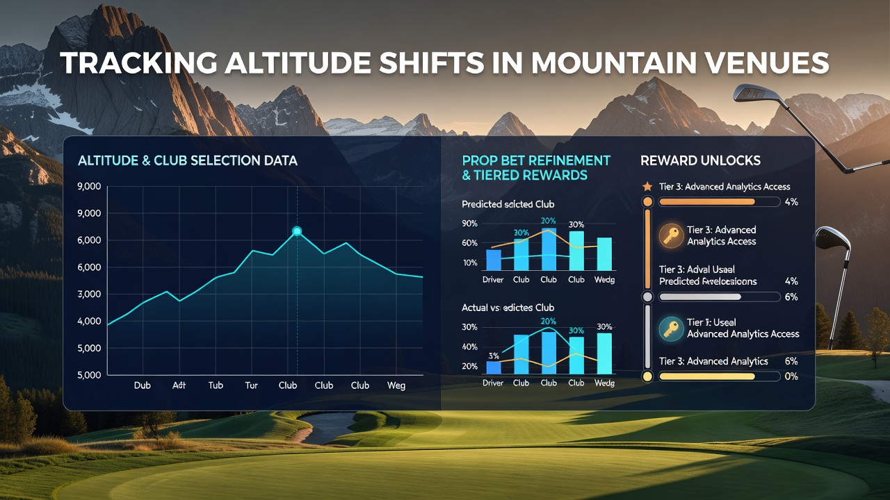 Datenvisualisierung zu Höhenmessungen und Schlägerauswahl auf Berg-Golfplätzen