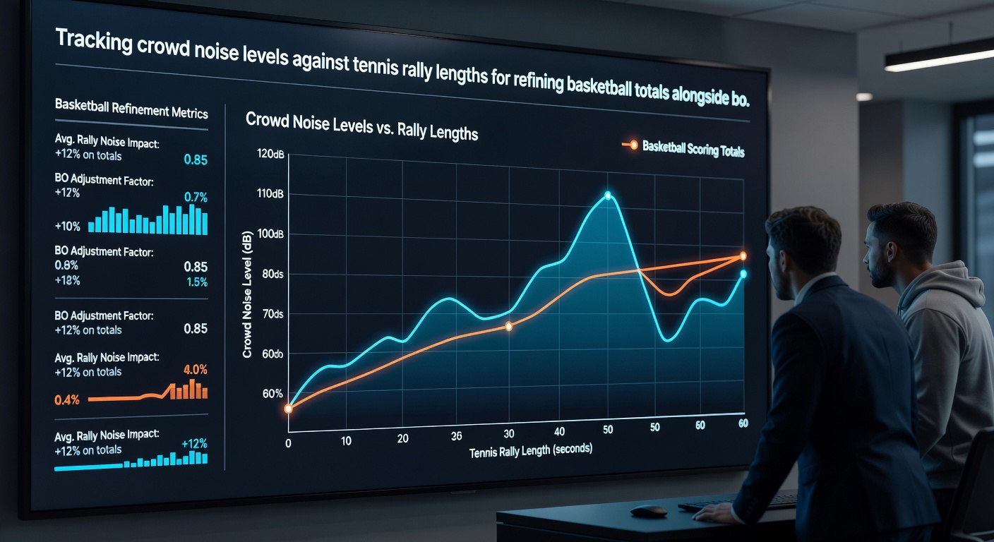 Analyse-Dashboard mit Korrelationen zwischen Lärm, Rallyes und Basketball-Totals