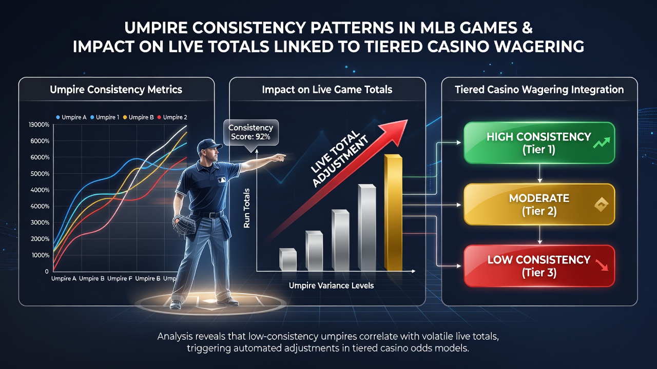 Darstellung der Synchronisation von Schiedsrichterdaten mit gestaffelten Casino-Belohnungssystemen in MLB-Live-Wetten